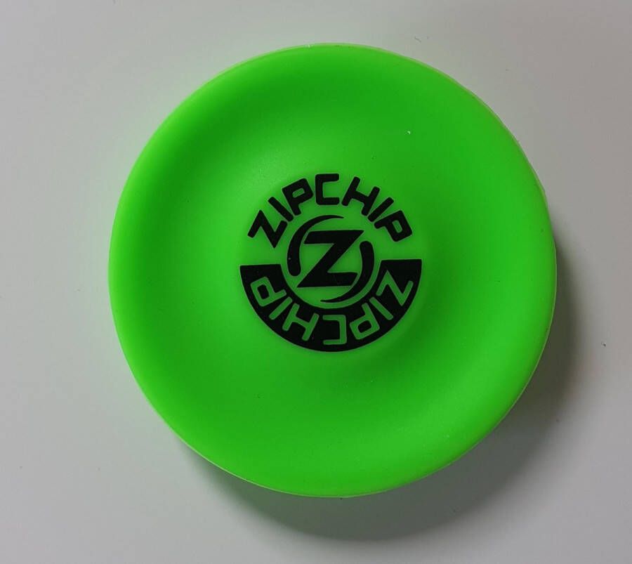 ZipChip | Mini Frisbee 6 8 cm | Fun Pocket disc | Groen