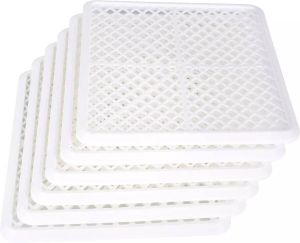 Ziva Kunststof droger trays (6 stuks) voor Zephyr voedseldroger droogoven dehydrator voedselveilig 100% BPA-vrij vaatwasserveilig