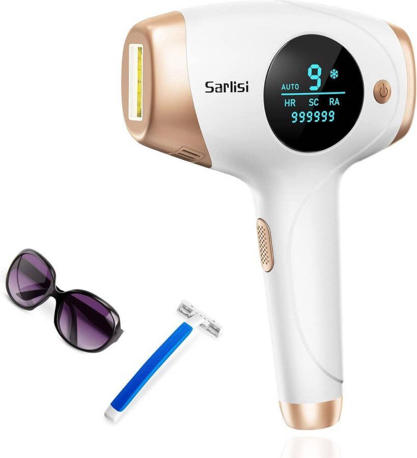 ZKMagic IPL Ontharingsapparaat 999.900 flitsen Epileer apparaat Laser en Lichtontharing Permanente Ontharing