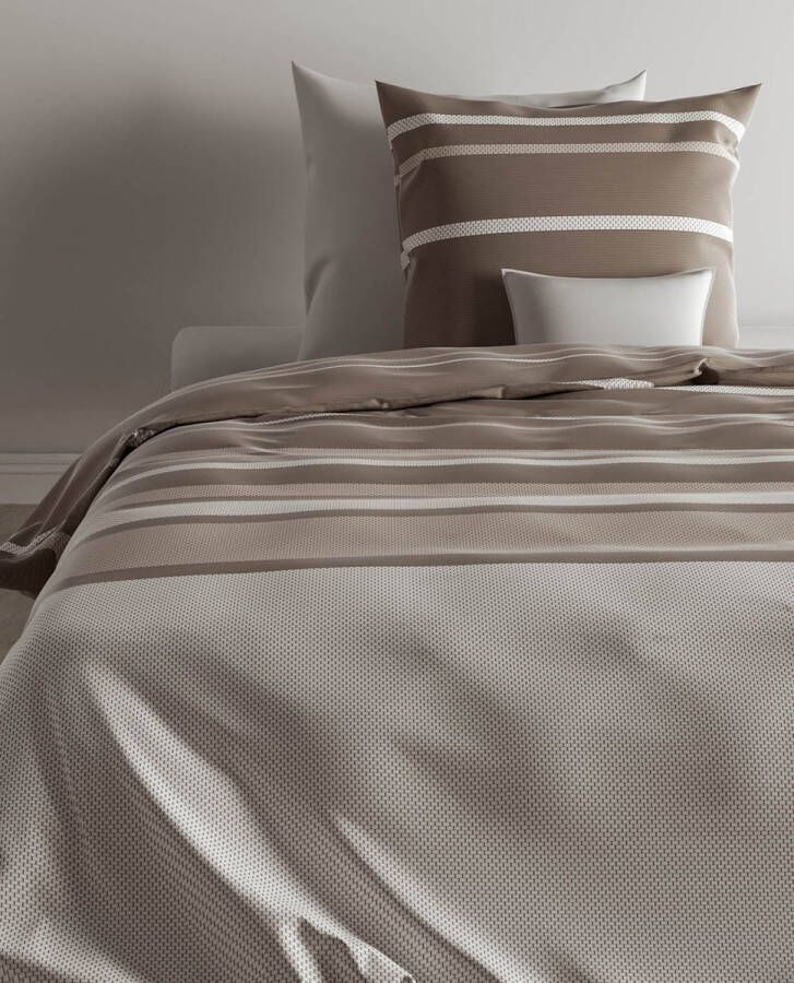 Zo! Home Paxton Dekbedovertrek Lits-jumeaux 240x200 220 cm Taupe