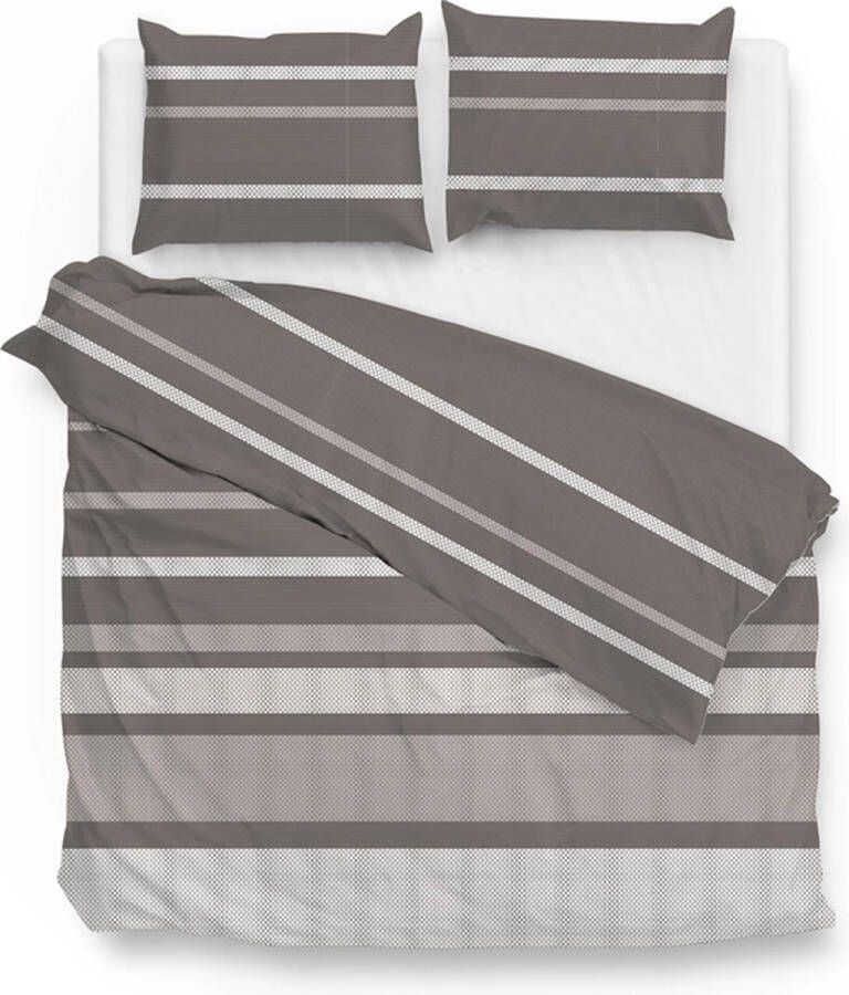 Zo! Home Paxton Dekbedovertrek Lits-jumeaux 240x200 220 cm Taupe