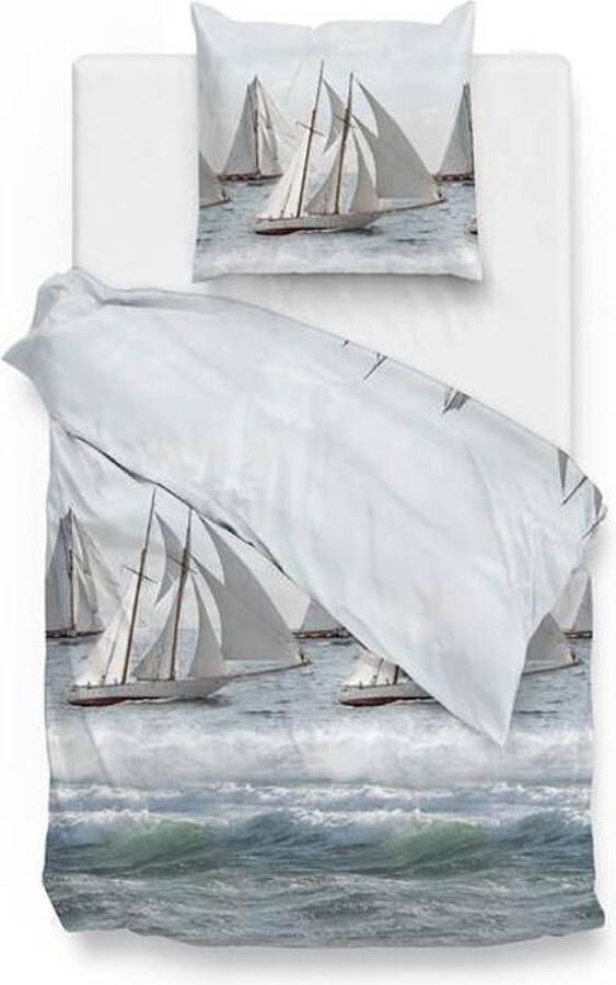 Zo Home Zo! Home dekbedovertrek Ridge Blauw 1-Persoons 140x200 220 cm