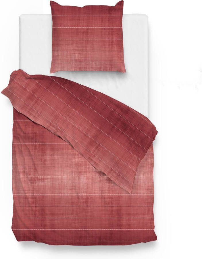 Zo! Home Rooney Dekbedovertrek Eenpersoons 140x200 220 cm Red