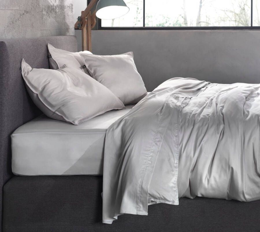 Zo Home Zo! Home dekbedovertrek Satinado Ash Grijs Lits-jumeaux XL 260x200 220 cm - Foto 2