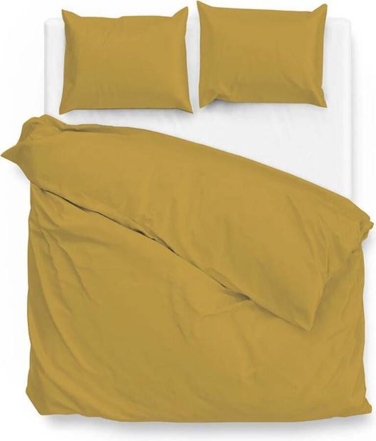 Zo! Home ZoHome Satinado Dekbedovertrek Tweepersoons 200x200 220 cm Ochre Gold