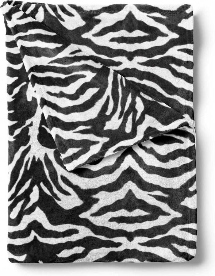 Zo! Home ZoHome Snow Zebra Fleece Plaid 140x200cm Brown