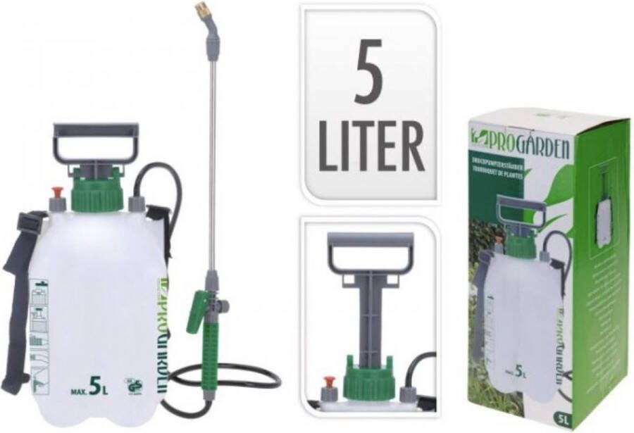 ZobeloShop Drukspuit Plantensproeier 5 Liter Onkruidspuit Onkruidbestrijder Handsproeier Plantenspuit Onderhoud Planten Premium Kwaliteit