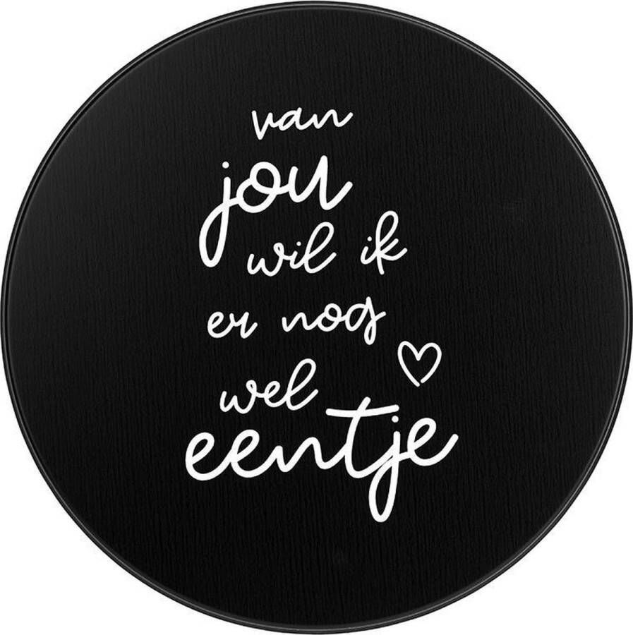Zoedt koektrommel zwart wit Van jou wil ik er nog wel eentje