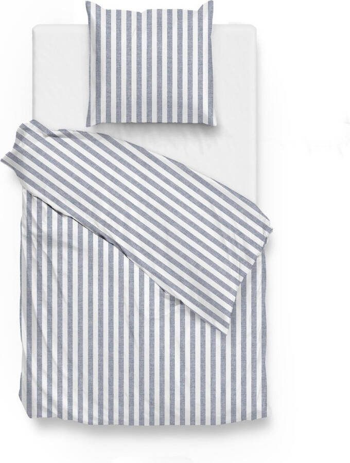 Zo!Home Banda di Lino Dekbedovertrek Eenpersoons 140x200 220 cm Denim