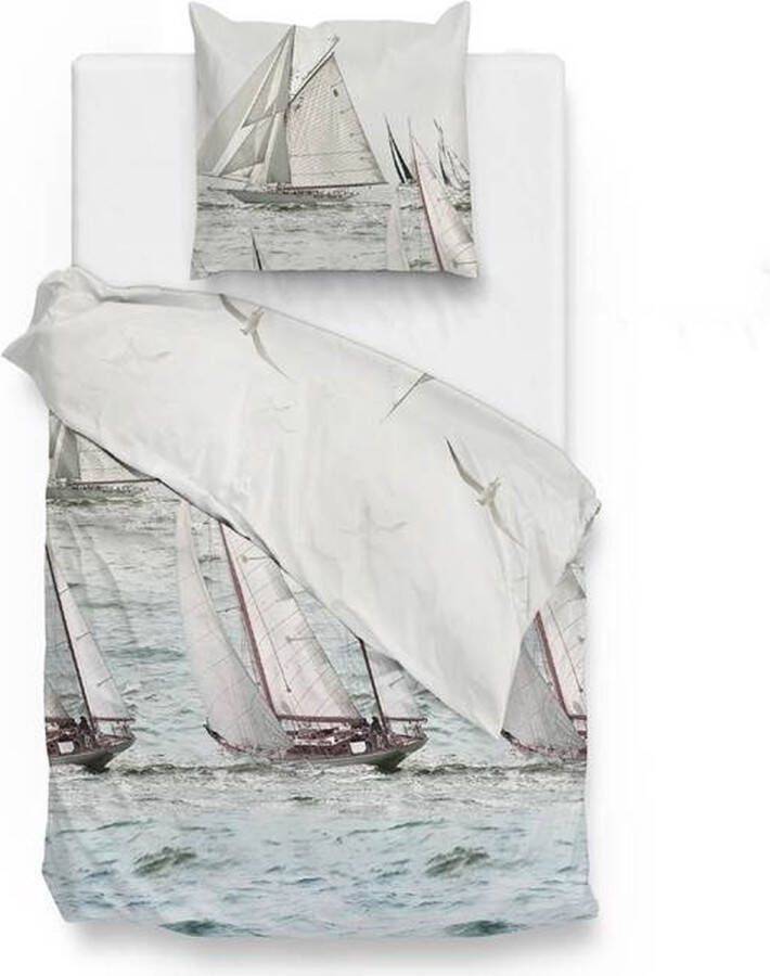 Zohome Zo!Home Marnix Dekbedovertrek Eenpersoons 140x200 220 cm Blue