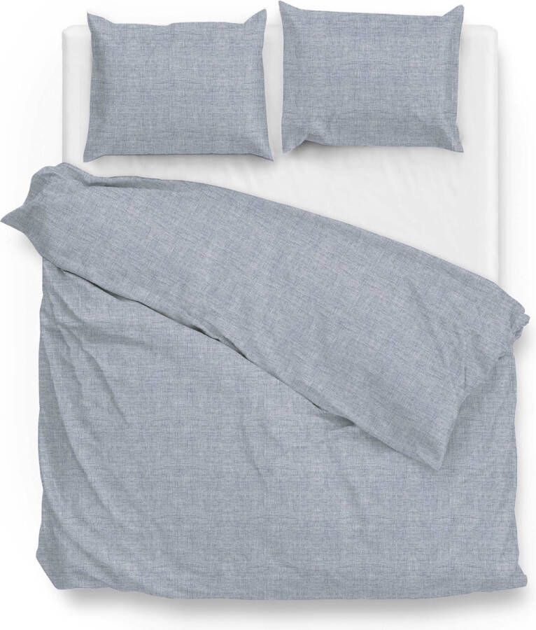 Zohome Zo!Home Lino Dekbedovertrek Lits-jumeaux 240x200 220 cm + 2 kussenslopen 60x70 cm Denim