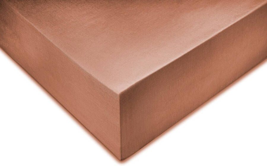 Zo Home Satinado Hoeslaken Katoen Satijn 35cm Hoekhoogte canyon rose 90x210-220cm