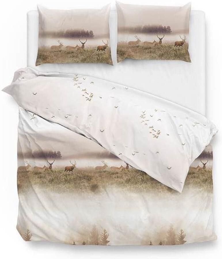 Zohome Zo!Home Burak Dekbedovertrek Tweepersoons 200x200 220 cm Natural