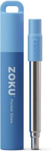 Zoku Pocket Straw Herbruikbaar Rietje (Kleur: blauw)