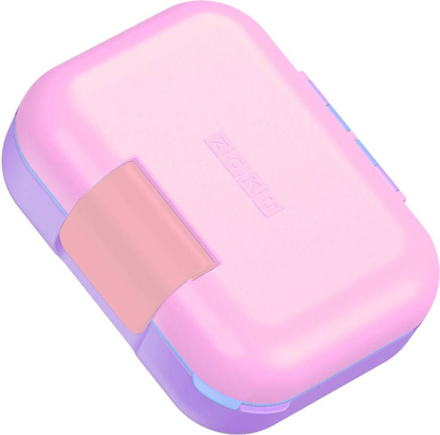 Zoku Lunchbox Roze Paars Polypropyleen Siliconen BPA vrij Neat Bento Jr