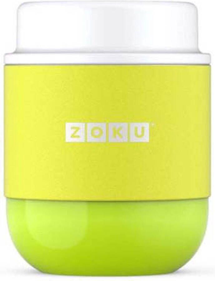 Zoku Neat Stack Lebensmittelbehalter doppelwandig vakuumisoliert Limettengrun