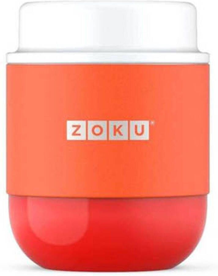 Zoku Neat Stack Lebensmittelbehalter doppelwandig vakuumisoliert Orange