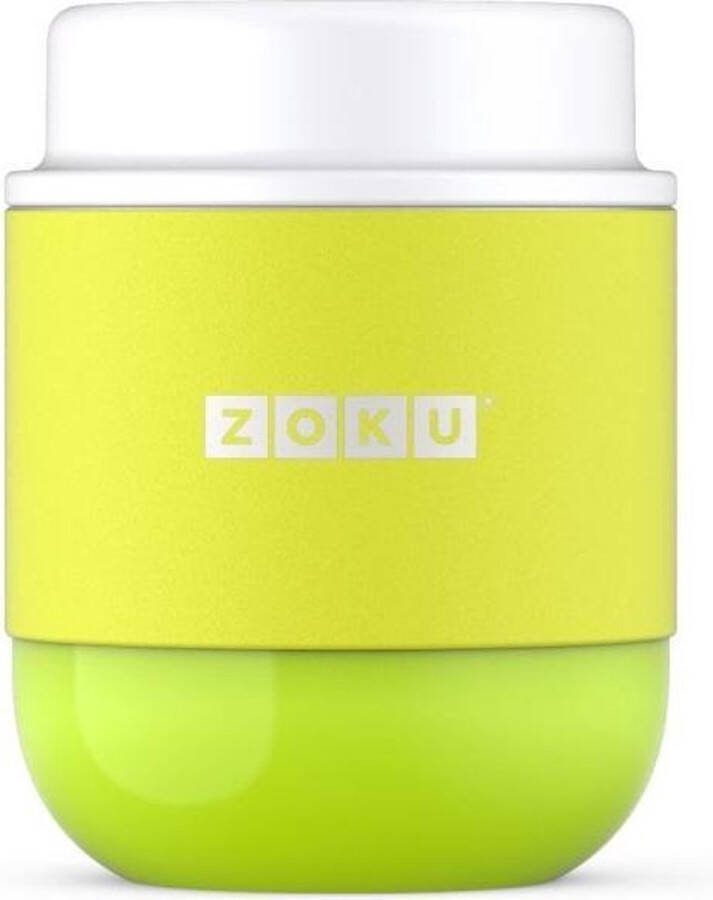 Zoku Neat Stack Lebensmittelbehalter doppelwandig vakuumisoliert Limettengrun
