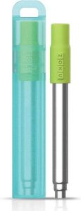 Zoku Pocket Straw Herbruikbaar Rietje RVS Polypropyleen Siliconen Groen