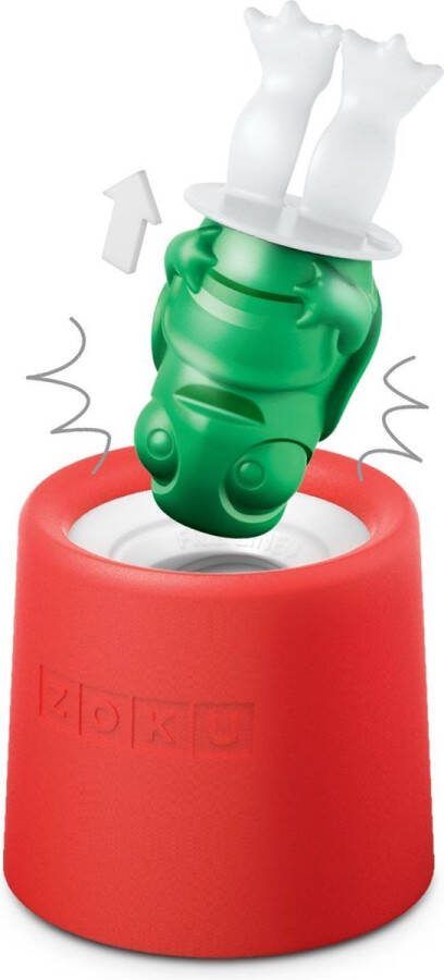 Zoku Slow Pop Ijsmaker Schildpad 1 stuk Rood