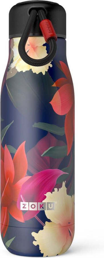 Zoku Thermosfles 500 ml Paradise Roestvast Staal Multicolor