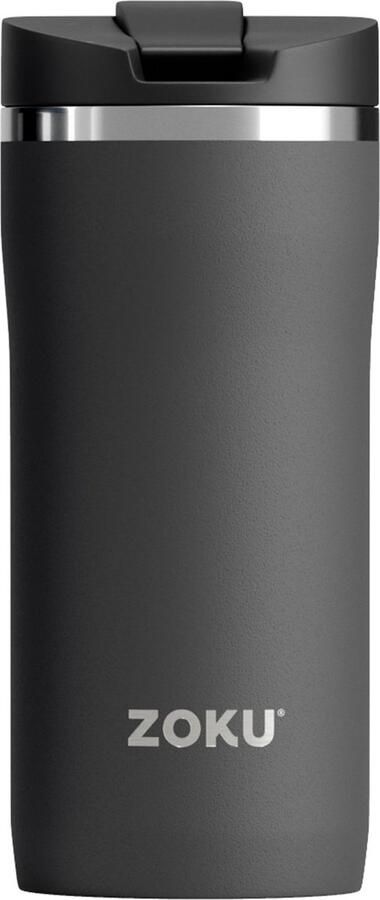 Zoku Thermosbeker 355 ML RVS Polypropyleen BPA vrij Zwart