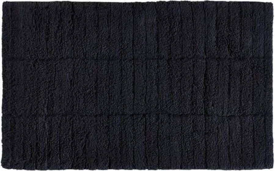 Zone Denmark Badmat Tiles Zwart Antislip Douchemat Badkamermat WC mat