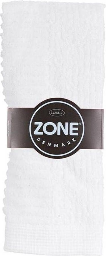 Zone Denmark Gastendoekje Classic wit 30 x 30 cm