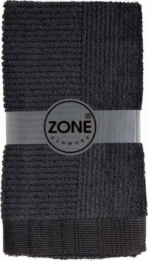 Zone Denmark Handdoek Classic zwart 50x100