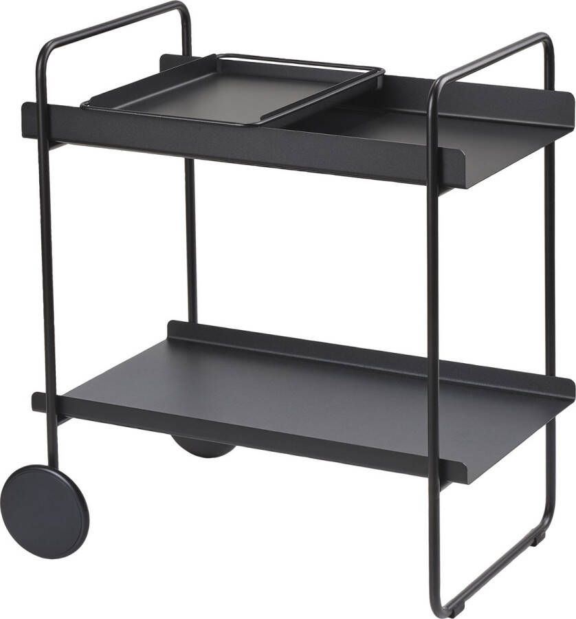 Zone Denmark Zone A-Cocktail Trolley Cocktail trolley 60 6 x 40 5 x 66 4 cm Black