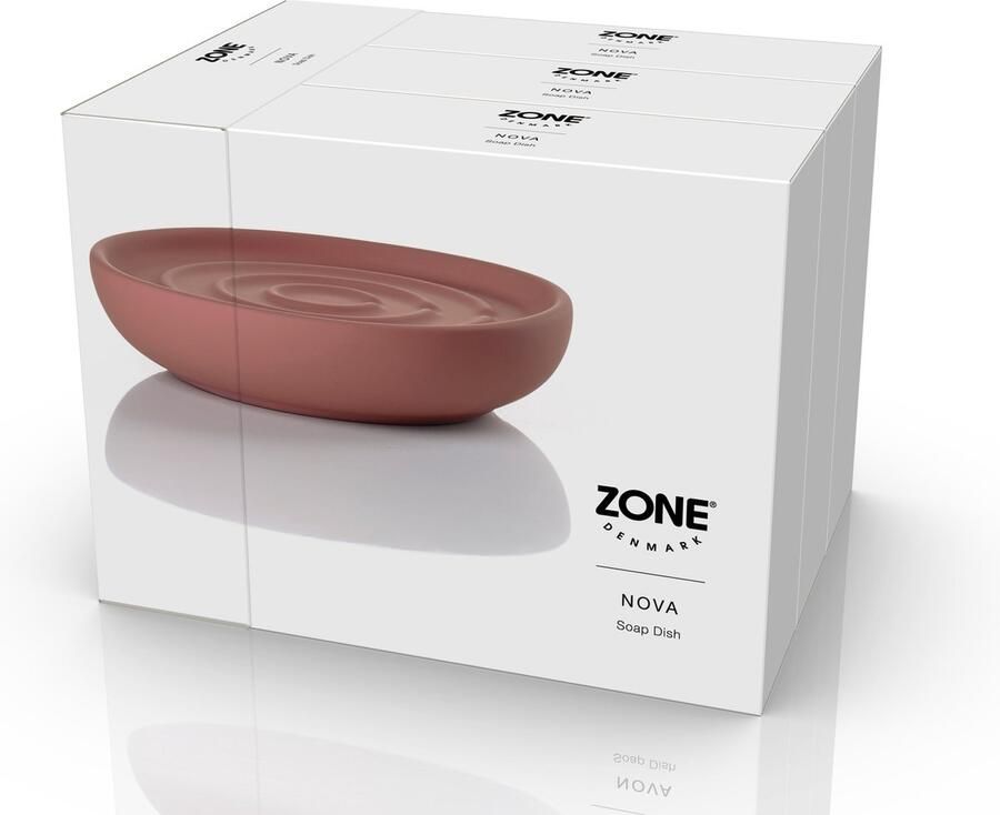 Zone Denmark Nova Zeepbakje Dia 11 x 2 5 cm Peach Red