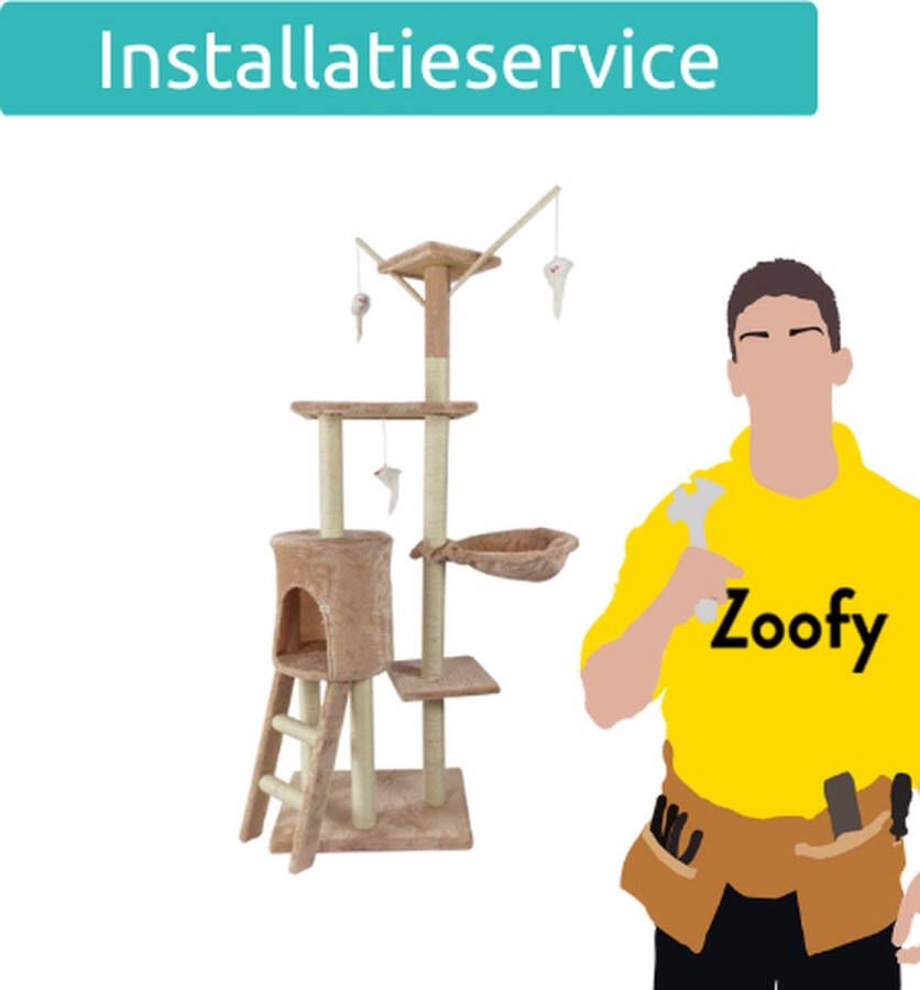 Zoofy Kattenkrabpaal installeren Door in samenwerking met bol.com Installatie-afspraak gepland binnen 1 werkdag