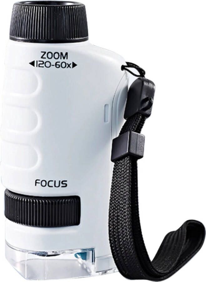 ZoomPeek Handmicroscoop Miniscope Montessori Speelgoed Microscoop voor Kinderen 60-120x Miniscope Kinderen Mini Microscoop