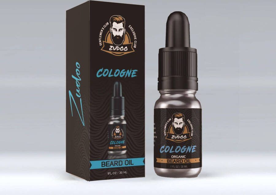 Zudoo 's Baardolie Cologne Voor Alle Huidtypes en Baarden Duurzaam