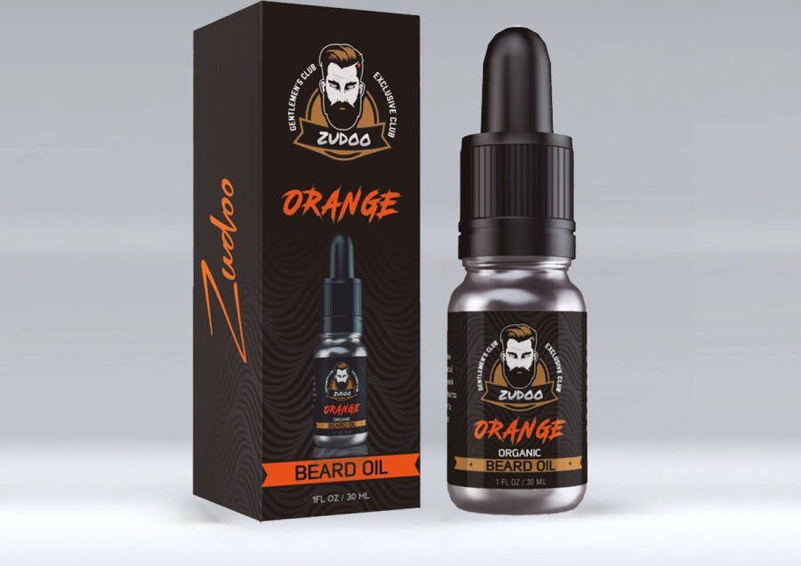 Zudoo 's Baardolie Orange Voor Alle Huidtypes en Baarden Duurzaam
