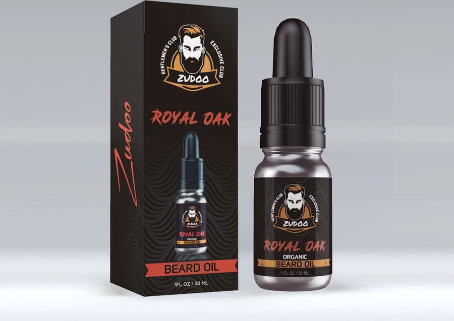 Zudoo 's Baardolie Royal Oak Voor Gevoelige Huiden Baarden Duurzaam