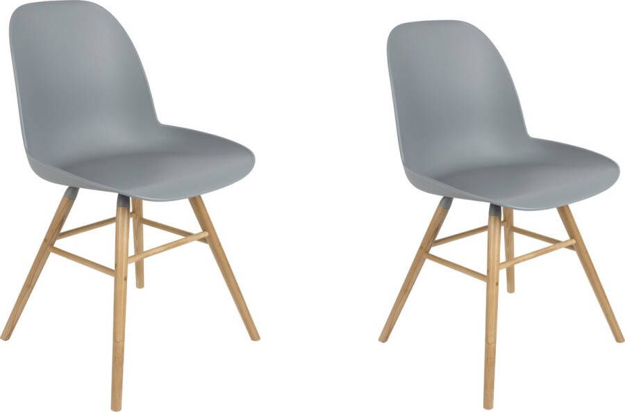 Zuiver Albert Kuip Eetkamerstoelen Lichtgrijs Set van 2 - Foto 1