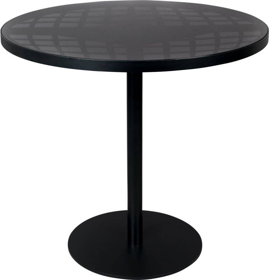 Zuiver Albert Tuintafel Bistrotafel Rond 80 cm Zwart