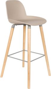 Zuiver Barkruk Albert Kuip Taupe Set van 2