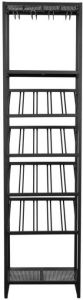 Zuiver Cantor S Wijnrek 45x35x180 Zwart Metaal