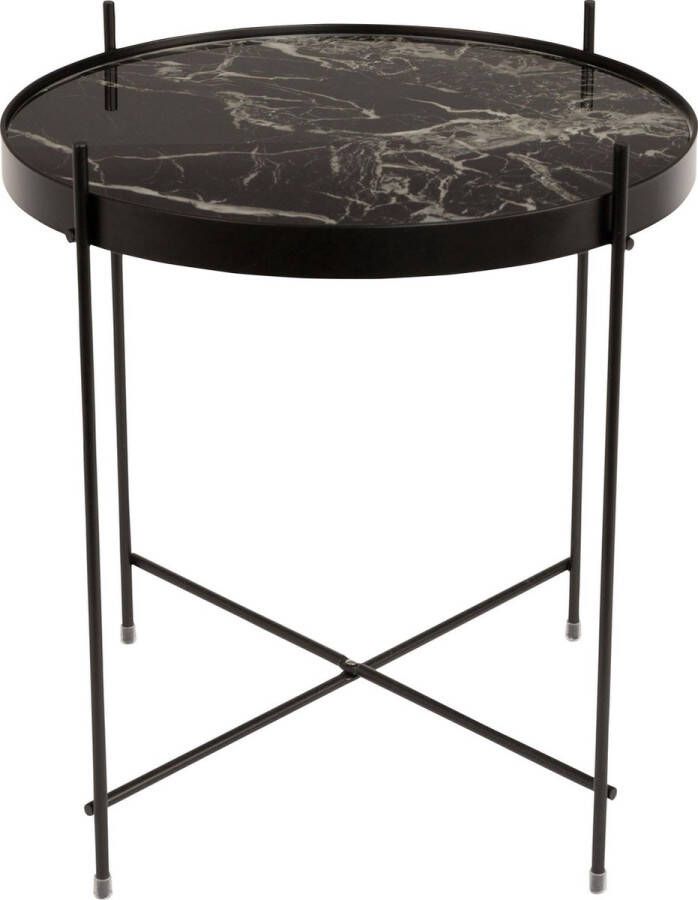 Zuiver Side Table Cupid Marble Black Bijzettafel Zwart