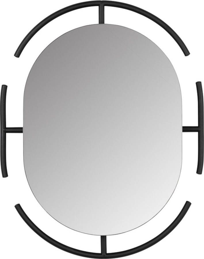 Zuiver Ovale Spiegel Emma 70 x 56cm Zwart Ovaal