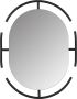 Zuiver Ovale Spiegel Emma 70 x 56cm Zwart Ovaal - Thumbnail 1