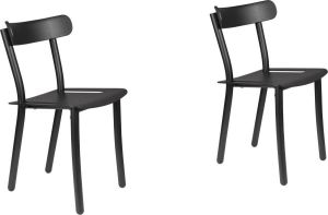 Zuiver Friday Tuinstoel Zwart Set van 2