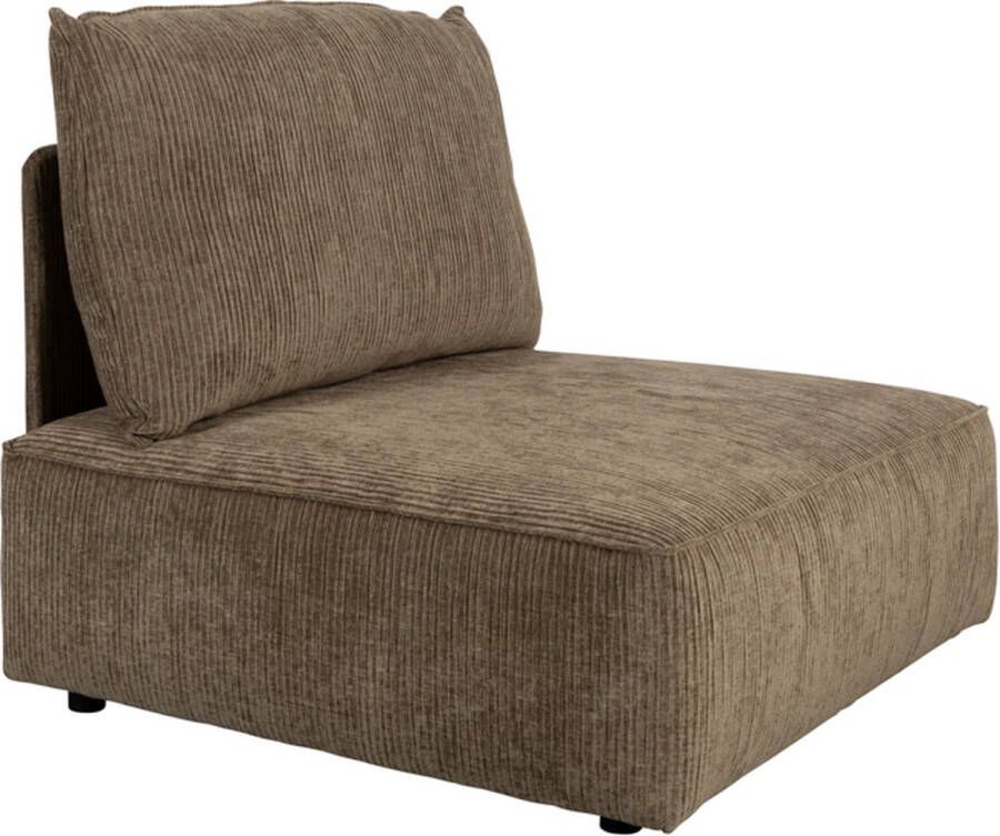 Zuiver modulair bankelement (1 5-zits met rug) Hunter