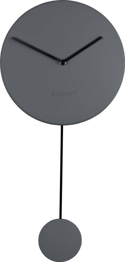 Intens Wonen Zuiver Minimal wandklok grijs