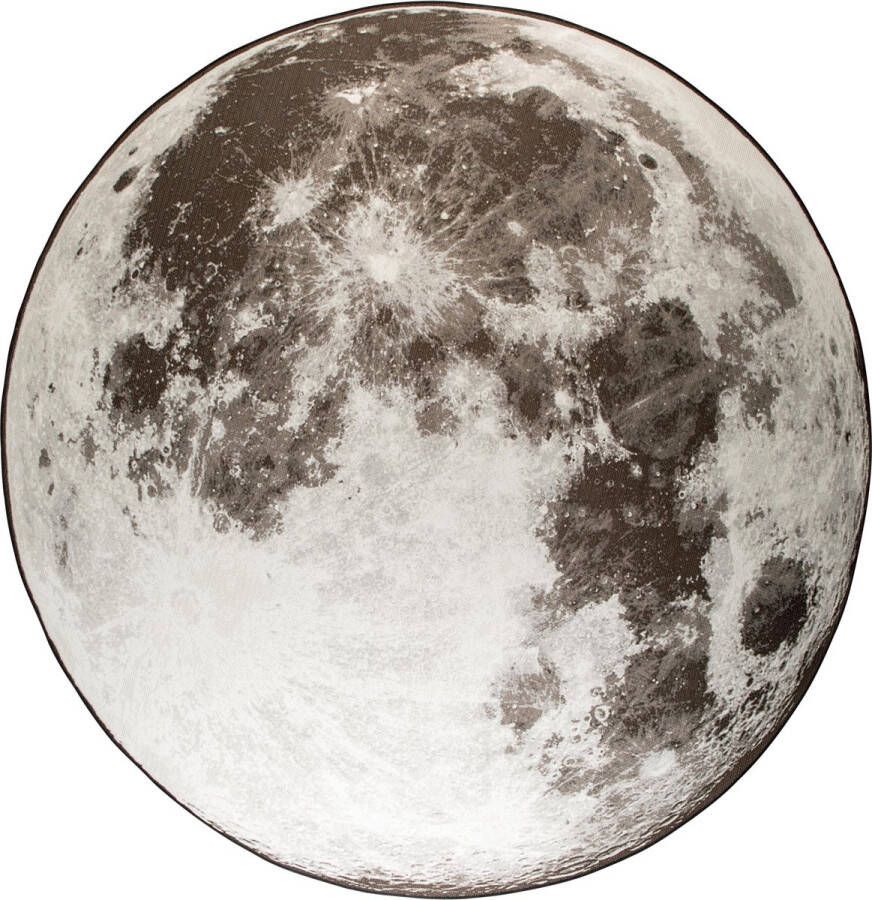 Zuiver binnen- en buitenvloerkleed Moon (Ø200 cm)