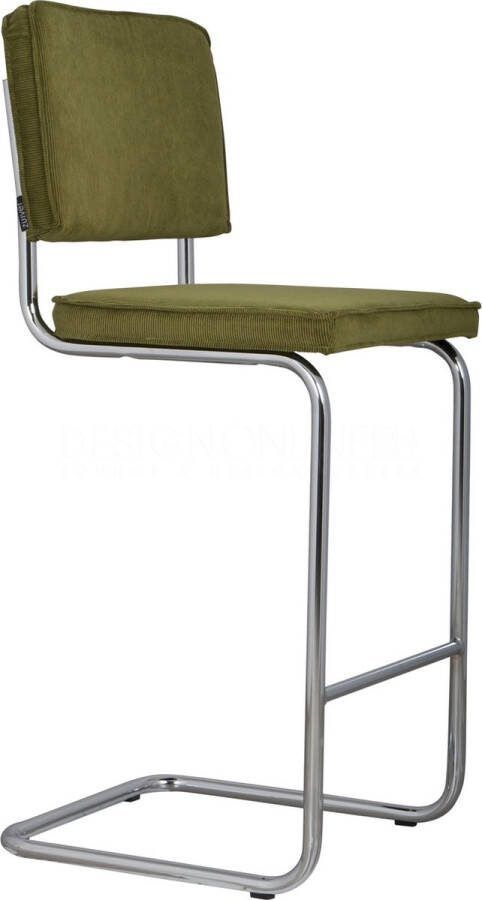 Zuiver Barkruk Ridge Ribstof (zithoogte 75cm)