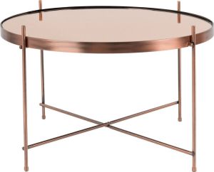 Zuiver Salontafel Cupid Ø62.5 X H40 Cm Large Koper Kleur