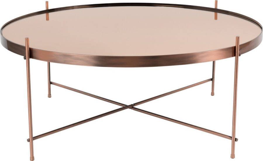 Zuiver Salontafel Cupid Ø82.5 X H35 Cm XXL Koper Kleur